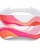 Custom Pink Tennis Visor Cap Orange White Team Sports Visor for Wholesale
