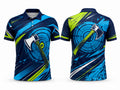 Navy & Teal Axe Throwing Jersey – Bulk Team Jersey, Low MOQ, Wholesale Performance Sportswear