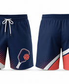 Custom Pickleball Shorts | Wholesale Pickleball Team Shorts | Navy Coral White | Apparels Bridge
