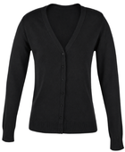 Office Ladies Cotton Acrylic V-Neck Cardigan B2B Corporate & Workwear Manufacture