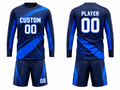 Custom Navy Soccer Training Wear | Wholesale Long Sleeve Team Kit for Bulk Orders
