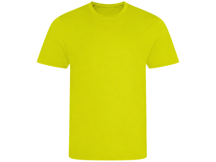 Training T-Shirt Neon Yellow | B2B Low MOQ Personal Trainer Workwear Manufacturer front design preview