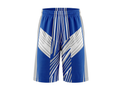 Custom Royal Blue, White & Silver Gray Basketball Sublimated Shorts