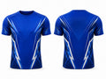 Wholesale Blue Powerlifting Jersey Short Sleeve – Bulk, Low MOQ, Team Strength Training Top