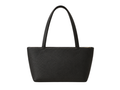 B2B Black Leather Tote Bag with Zip Closure Low MOQ Manufacturer