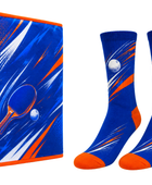 Custom ping pong Towel and Socks Set – Blue Orange Ping Pong Accessories for Wholesale Buyers