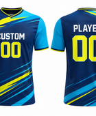 Custom Navy Teal Rugby Training Shirt | Wholesale Practice Jersey for Clubs Schools and Bulk Orders