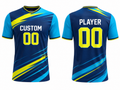 Custom Navy Teal Rugby Training Shirt | Wholesale Practice Jersey for Clubs Schools and Bulk Orders