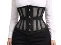 Black Mesh Underbust Corset Wholesale | Steel Boned Waist Cincher Corset Top Manufacturer