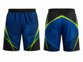 Blue, Black & Lime Archery Shorts – Bulk Team Shorts, Low MOQ, Wholesale Performance Sportswear