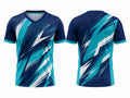 Blue, Teal & White Padel Jersey – Custom Team Sportswear, Wholesale Bulk, Low MOQ