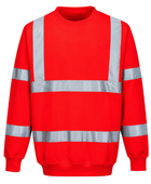 Railway Hi-Vis Sweatshirt Red | B2B Low MOQ Railway Workwear Manufacturer