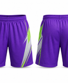 Wholesale Purple & Lime Lacrosse Shorts – Custom Team Uniforms, Bulk Orders, Low MOQ, Performance Sportswear