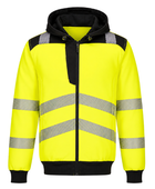 Railway Hi-Vis Zip Hoodie Yellow and Black | B2B Low MOQ Railway Workwear Manufacturer