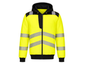 Railway Hi-Vis Zip Hoodie Yellow and Black | B2B Low MOQ Railway Workwear Manufacturer