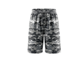 Custom Gray, Light Gray, White & Black Basketball Sublimated Shorts