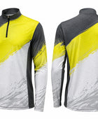 Custom Sublimated Fishing Tournament Jersey | Wholesale Fishing Team Jersey | Yellow White Black Grey | Apparels Bridge