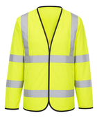 Railway Long Sleeve Hi-Vis Jerkin Yellow | B2B Low MOQ Railway Workwear Manufacturer