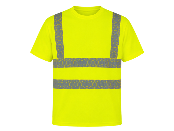 Railway Hi-Vis Short Sleeve T-Shirt Yellow | B2B Low MOQ Railway Workwear Manufacturer front design preview
