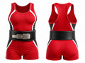 Red & Black Powerlifting Uniform – Men’s Weightlifting Singlet – Wholesale Low MOQ, Custom Team Name