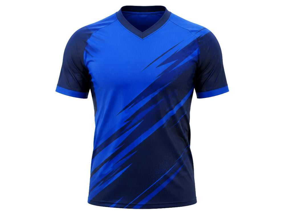 Custom Blue Rugby Coach Staff Shirt | Wholesale Team Apparel for Clubs Schools and Bulk Orders front design preview