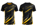 Black & Yellow Squash Jersey – Bulk Team Jersey, Low MOQ, Wholesale Performance Sportswear