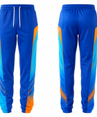 Blue & Orange Basketball Sublimated Pants – Custom Team Track Pants, Wholesale Bulk, Low MOQ