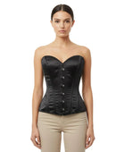 Black Satin Overbust Corset Wholesale | Sweetheart Bustier Bridal Corset Manufacturer