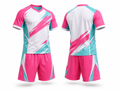 Custom Lacrosse Uniform – Pink & Aqua Polo & Shorts Set, Wholesale Bulk, Low MOQ, Team Uniform