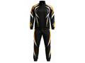 Custom Black Gold Rugby Tracksuit | Wholesale Team Warmup Jacket and Pants Set