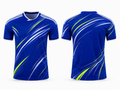 Custom Blue Soccer Tournament Shirt | Wholesale Event Team Apparel for Bulk Orders