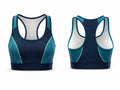 Teal & Navy Basketball Bra – Athletic Performance Bra, Wholesale Bulk, Low MOQ