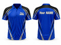 Training Lifestyle Jersey Royal Blue Black Silver – Custom Name – Team Training Apparel – Men & Women – Wholesale Bulk