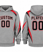 Custom Grey Soccer Hoodie | Wholesale Team Warmup Hoodie for Clubs Schools and Bulk Orders
