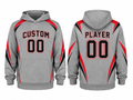 Custom Grey Soccer Hoodie | Wholesale Team Warmup Hoodie for Clubs Schools and Bulk Orders