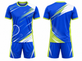 Blue & Lime Squash Uniform – Bulk Team Jersey & Shorts, Low MOQ, Wholesale Performance Set