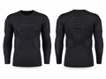 Custom Black Padded Soccer Compression Shirt | Wholesale Team Base Layer