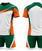 White & Green Custom Volleyball Uniform – Wholesale Bulk Team Kit, Low MOQ, B2B Performance Apparel