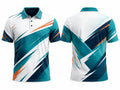 Teal, White & Orange Pickleball Jersey – Custom Team Sportswear, Wholesale Bulk, Low MOQ