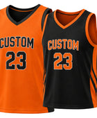 Orange Custom reversible Basketball Sublimated Jersey – Wholesale Bulk Team Kit, Low MOQ, B2B Performance Apparel