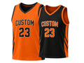 Orange Custom reversible Basketball Sublimated Jersey – Wholesale Bulk Team Kit, Low MOQ, B2B Performance Apparel