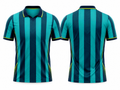 Custom Teal Navy Soccer Fanwear Shirt | Wholesale Team Fundraising Jersey for Bulk Orders