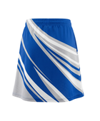 Basketball Skort – Custom Sublimated Royal Blue White Stripe Design | Wholesale Manufacturer