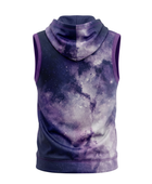 Basketball Sleeveless Hoodie – Custom Sublimated Purple Galaxy Design | Wholesale Manufacturer
