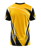 Custom Chase Tag Sponsor Crew Jersey – Yellow Sublimated Shirt | Wholesale Event Teamwear