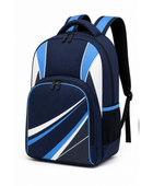 Custom Bowling Backpack – Blue White Sublimated Bowling Gear Bag | Wholesale