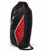 Custom Archery Drawstring Bag – Black Red Sublimated Team Carry Gear