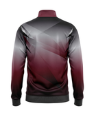 Wholesale Basketball Warm-Up Jacket – Sublimated Burgundy Gradient Full-Zip Teamwear