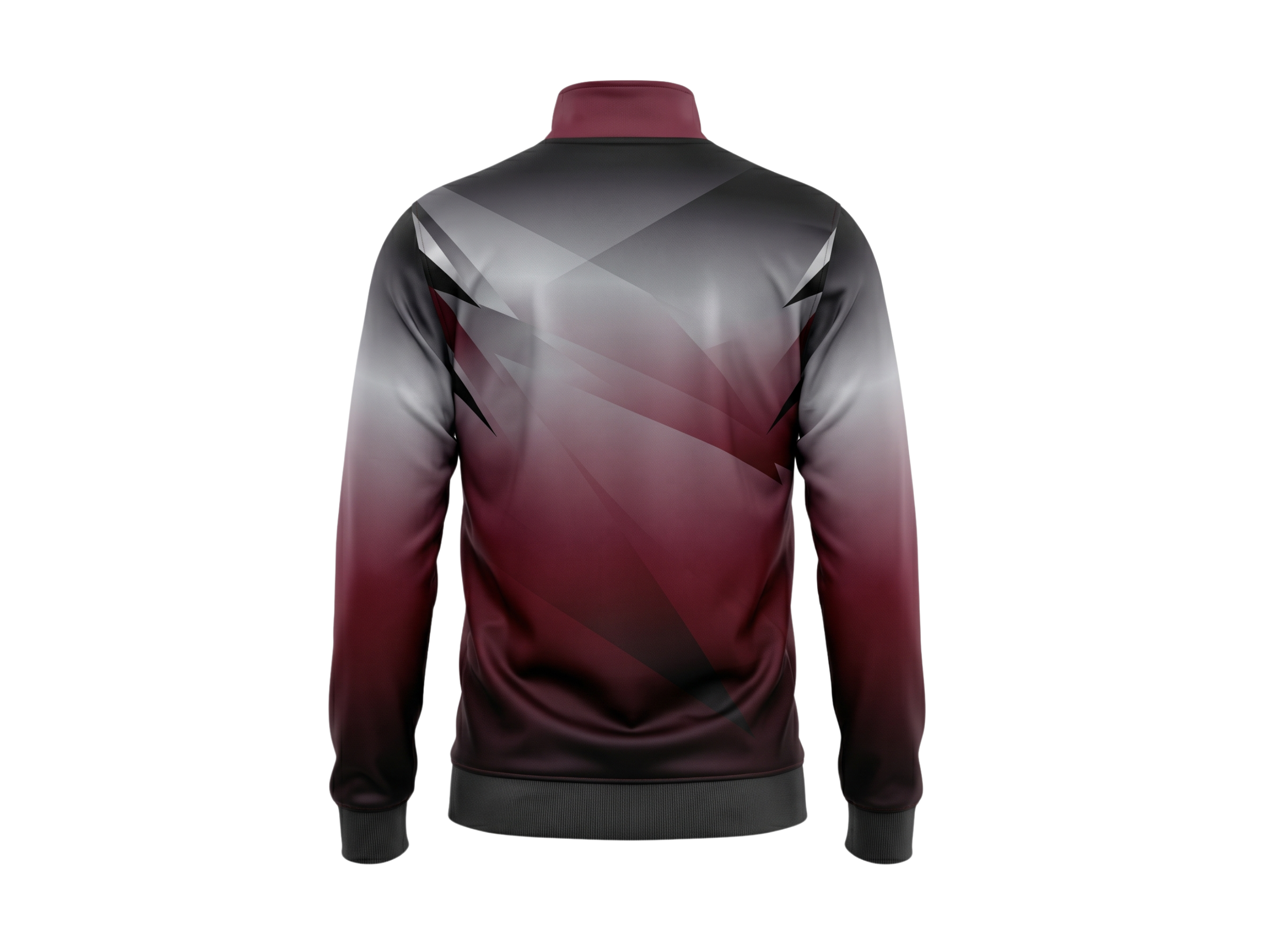 Wholesale Basketball Warm-Up Jacket – Sublimated Burgundy Gradient Full-Zip Teamwear