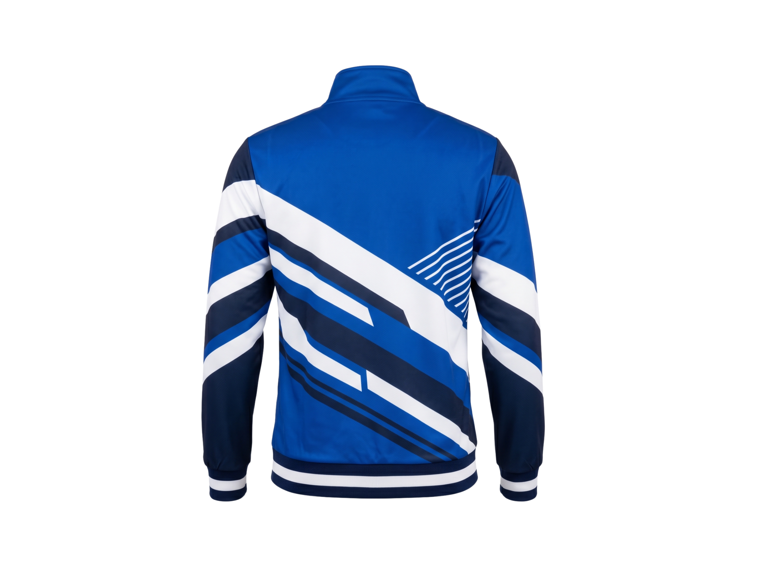 Wholesale Basketball Warm-Up Jacket – Sublimated Royal Blue Full-Zip Teamwear